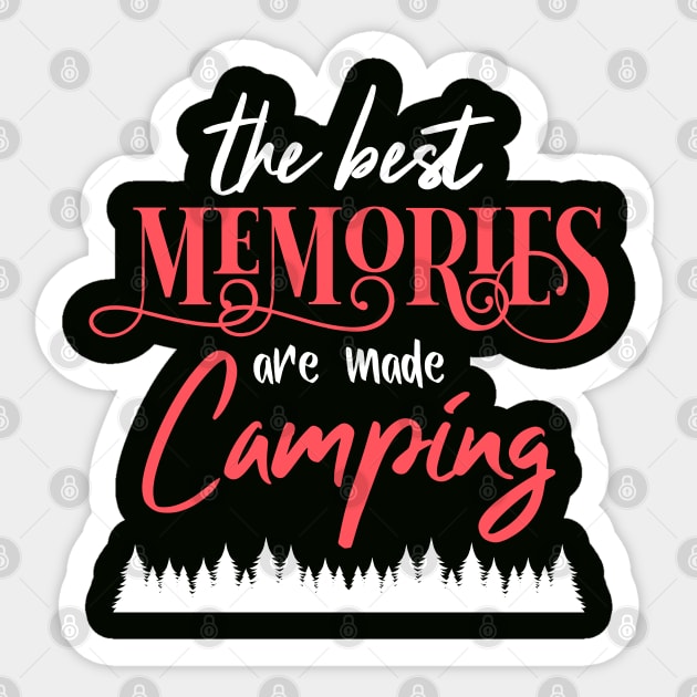 Perfect Camper Sticker by Happy Art Designs